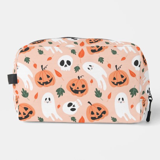 Schattigee Jack-O-Lantern & Ghost Pattern Toilettasje (Voorkant)