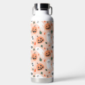 Schattigee Jack-O-Lantern & Ghost Pattern Waterfles (Voorkant)