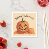 Schattigee Jack-o-Lantern Halloween Servet (Insitu)