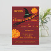 Schattigee Jack-o'-Lantern & Kostuumfeest Kaart (Staand voorkant)