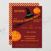 Schattigee Jack-o'-Lantern & Kostuumfeest Kaart (Voorkant / Achterkant)
