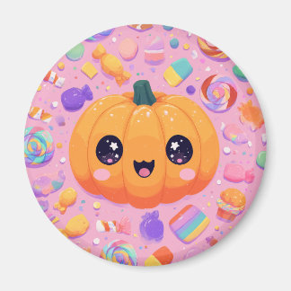 Schattigee Jack-o-Lantern met Snoep - Magneet