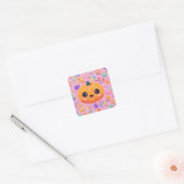 Schattigee Jack-o-Lantern met Snoep - Sticker Blad (Envelop)