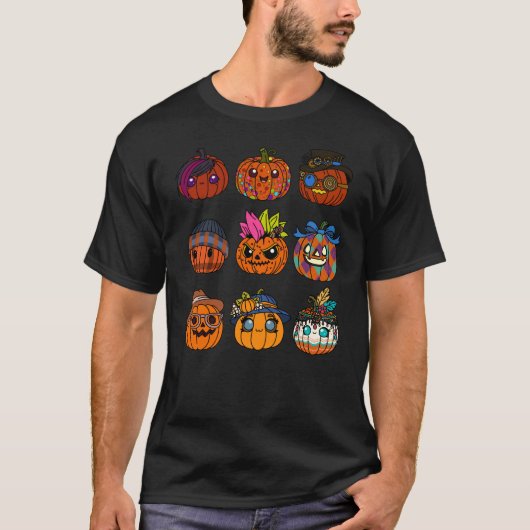 Schattigee Jack-o-'lantern-Mode T-shirt (Voorkant)