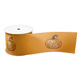 Schattigee Jack O Lantern Pompoenen Sinaasappel Ha Satijnen Lint