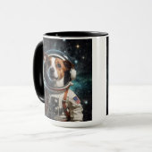 Schattigee Jack Russell Terrier-astronaut Mok (Voorkant links)