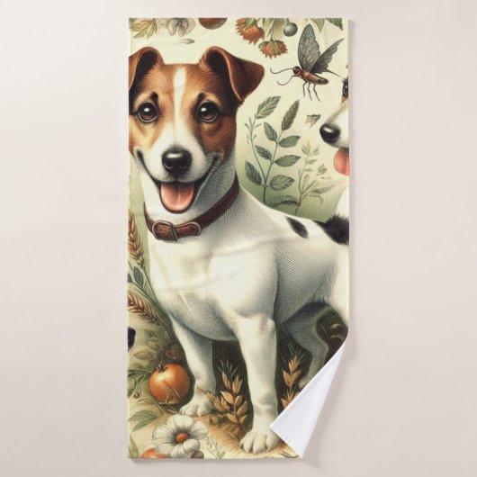 Schattigee Jack Russell Terrier Badhanddoek (Badhanddoek)