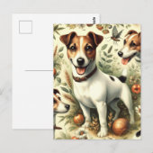 Schattigee Jack Russell Terrier Briefkaart (Voorkant / Achterkant)