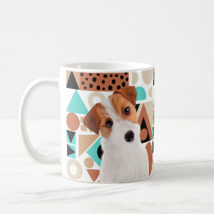 Schattigee Jack Russell Terrier gezicht Koffiemok