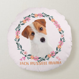 Schattigee Jack Russell Terrier - Jack Russell Mam Rond Kussen