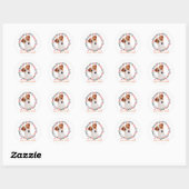 Schattigee Jack Russell Terrier - Jack Russell Mam Ronde Sticker (Vel)