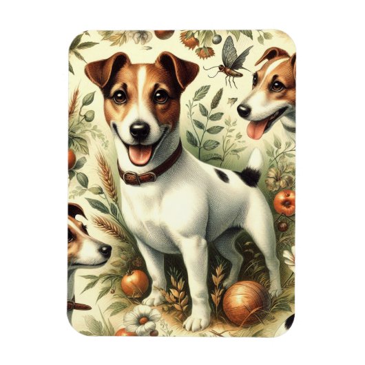 Schattigee Jack Russell Terrier Magneet (Verticaal)