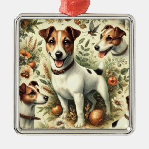 Schattigee Jack Russell Terrier Metalen Ornament