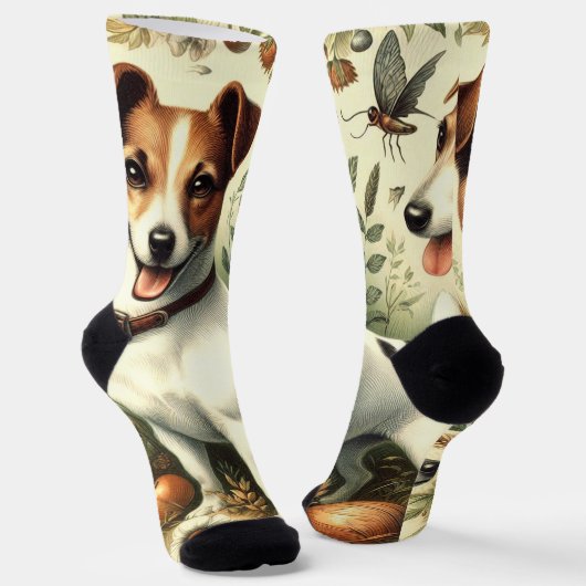 Schattigee  Jack Russell Terrier Sokken (Gebogen)