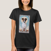 Schattigee Jack Russell Terrier Tarot Kaart Moon M T-shirt (Voorkant)