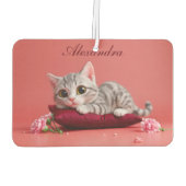 Schattigee Januari Kat met Anjers Luchtverfrisser (Achterkant)