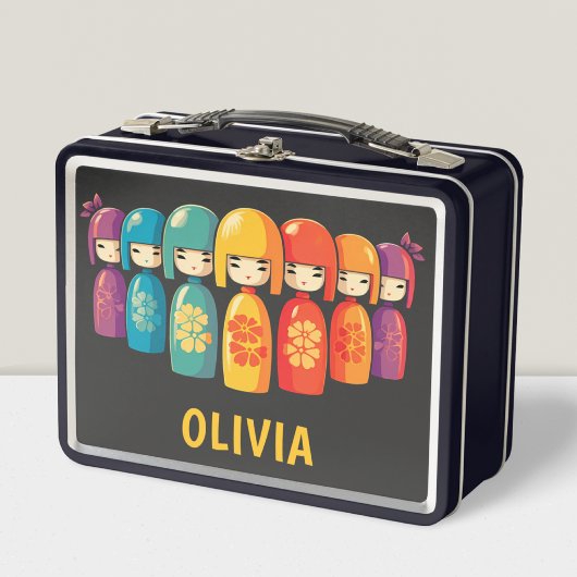 Schattigee Japanse Kokeshi-poppen