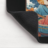 Schattigee Japanse Ramen Cat The Great Wave Muismat (Hoek)