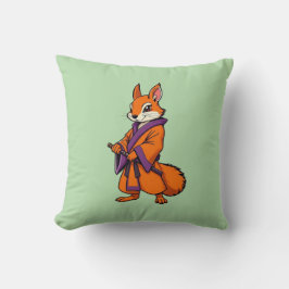 Schattigee japanse samoerai-eekhoorn kussen