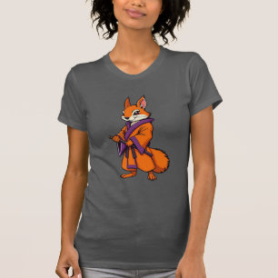 Schattigee japanse samoerai-eekhoorn t-shirt