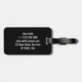 Schattigee Japanse Sojasaus Reizen Bagagelabel (Achterkant horizontaal)