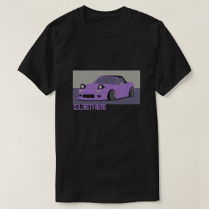 Schattigee japanse sportwagen Pixel Art T-shirt