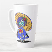 Schattigee Japanse zombie Latte Mok (Linkerhoek)
