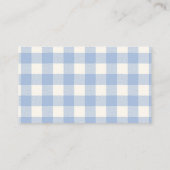 Schattigee Jean Baby Denim Baby shower Boeken voor Informatiekaartje (Achterkant)