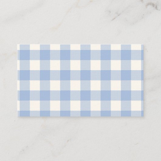 Schattigee Jean Baby Denim Baby shower Boeken voor Informatiekaartje (Achterkant)