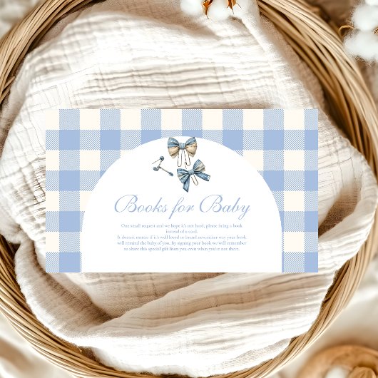 Schattigee Jean Baby Denim Baby shower Boeken voor Informatiekaartje