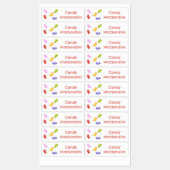 Schattigee Jelly Baby's snoep snoep gepersonalisee Labels (Vel)