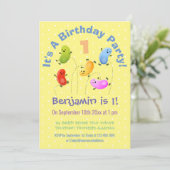 Schattigee Jellybeans Gepersonaliseerde cartoon Ve Kaart (Staand voorkant)