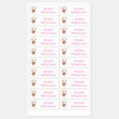 Schattigee Jerboa cartoon met lange oren gepersona Labels (Vel)