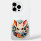 Schattigee Jerboa met bloemenknipsel Case-Mate iPhone Case (Achterkant)