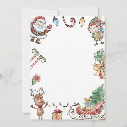 Schattigee Jingle en Mingle Christmas Party Uitnod Kaart (Achterkant)