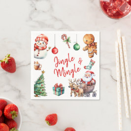 Schattigee Jingle en Mingle Christmas Servet