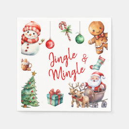 Schattigee Jingle en Mingle Christmas Servet