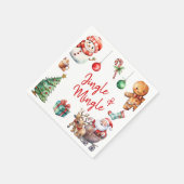 Schattigee Jingle en Mingle Christmas Servet (Hoek)