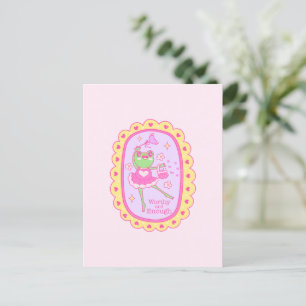 Schattigee Jolly Frog - Waardig en Genoeg Briefkaart