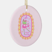 Schattigee Jolly Frog - Waardig en Genoeg Keramisch Ornament (Rechts)