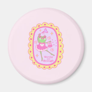 Schattigee Jolly Frog - Waardig en Genoeg Magneet