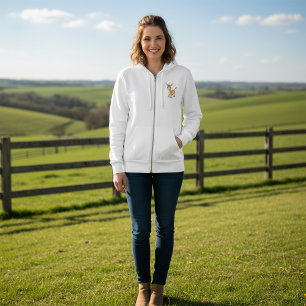 Schattigee jonge ezel met grote blauwe ogen hoodie