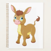 Schattigee jonge ezel met grote blauwe ogen planner (Voorkant)