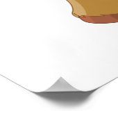 Schattigee jonge ezel met grote blauwe ogen poster (Hoek)