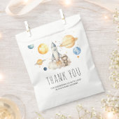 Schattigee jongen astronaut ruimte Baby shower dan Bedankzakje (Geknipt)