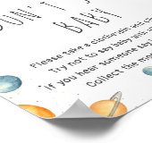 Schattigee jongen astronaut ruimte niet zeggen Bab Poster (Hoek)