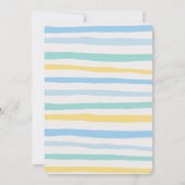 Schattigee Jongen Bunny 1e Verjaardag Kaart (Achterkant)