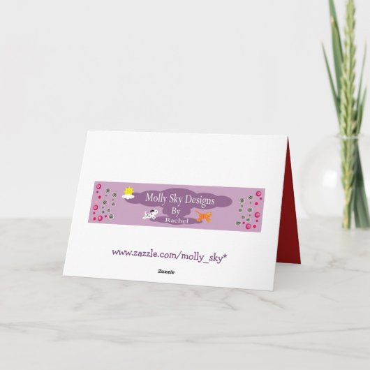 Schattigee Jongen & Decoratie Doos Rode Kerst Kaar Feestdagen Kaart (Achterkant)