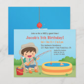 Schattigee jongen houdt van Geviste verjaardagsfee Kaart (Voorkant / Achterkant)