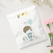 Schattigee jongen met ballon verjaardagsfeesttasse bedankzakje (Gezegeld)